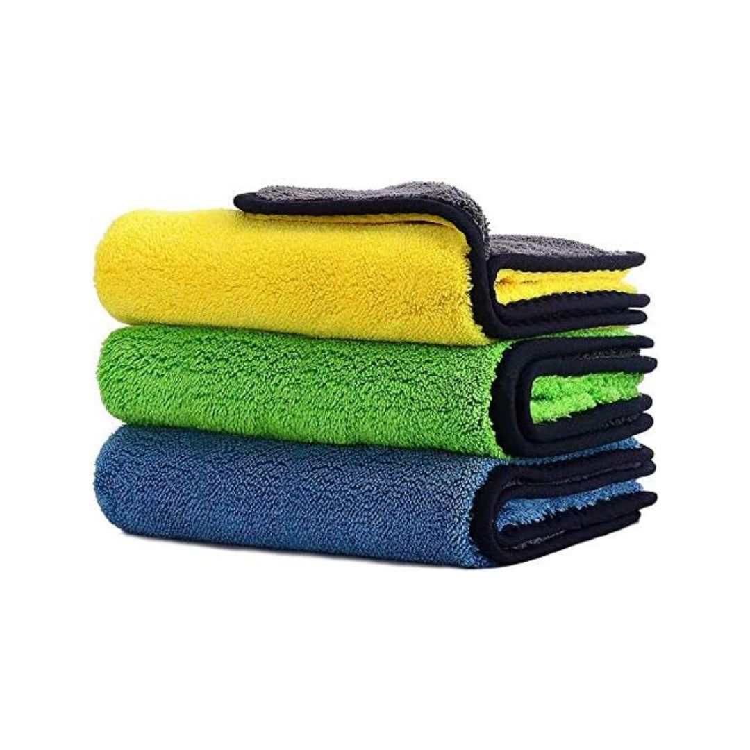 Car drying towel/ cleaning cloth,40x30cm 3pack - Assorted colors