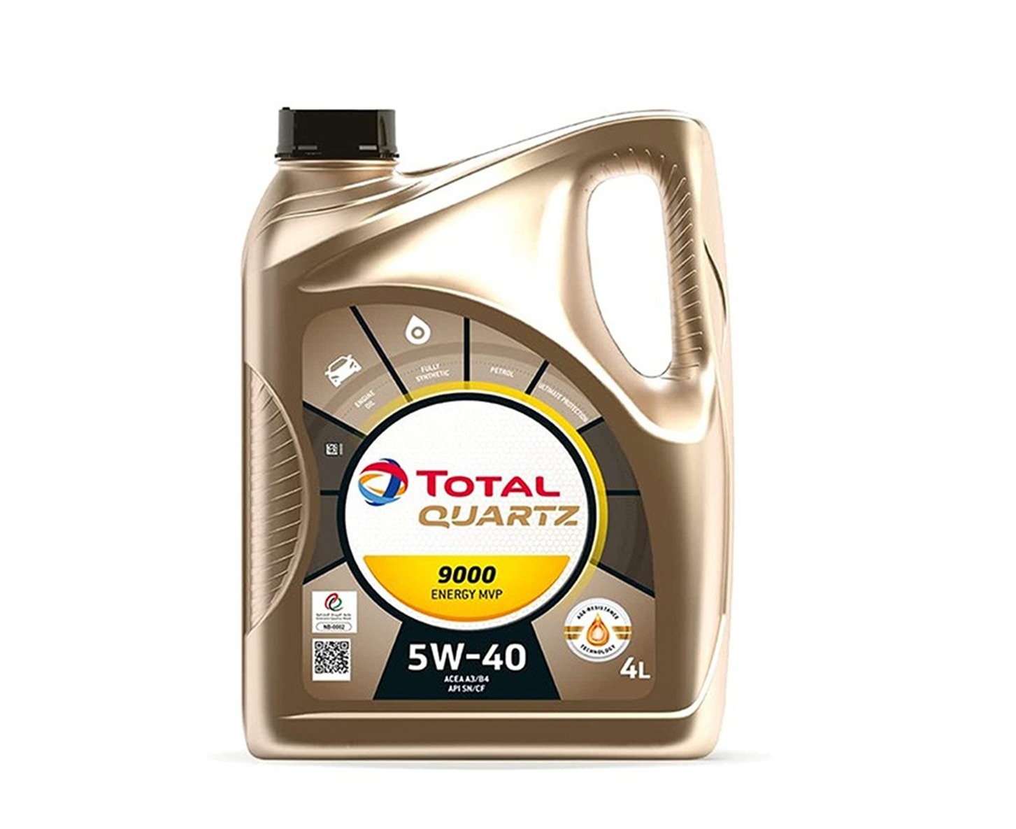 9000 5W40 API SN/C 4 literتوتال كوارتز(زيت تخليقى)